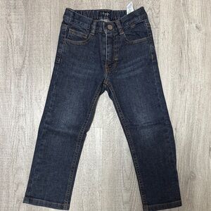 Il Gufo Kids Dark Blue Stretch Denim Jeans 3Y Contrast Stitching Italy